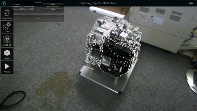 Point cloud projection (DiotaPlayer)