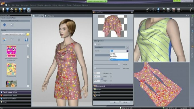 Drapé 3D sur mannequin virtuel (Modaris)